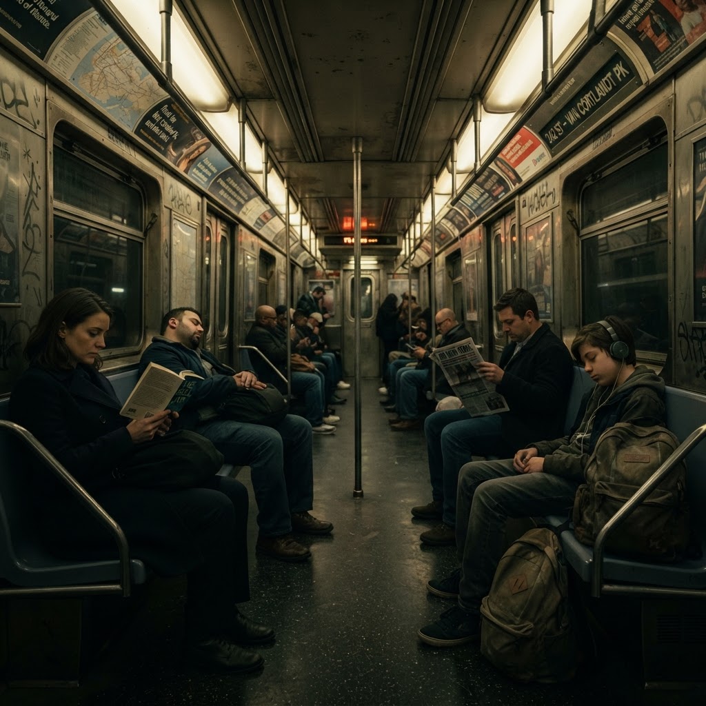 Cinematográfico de Metrô Noturno