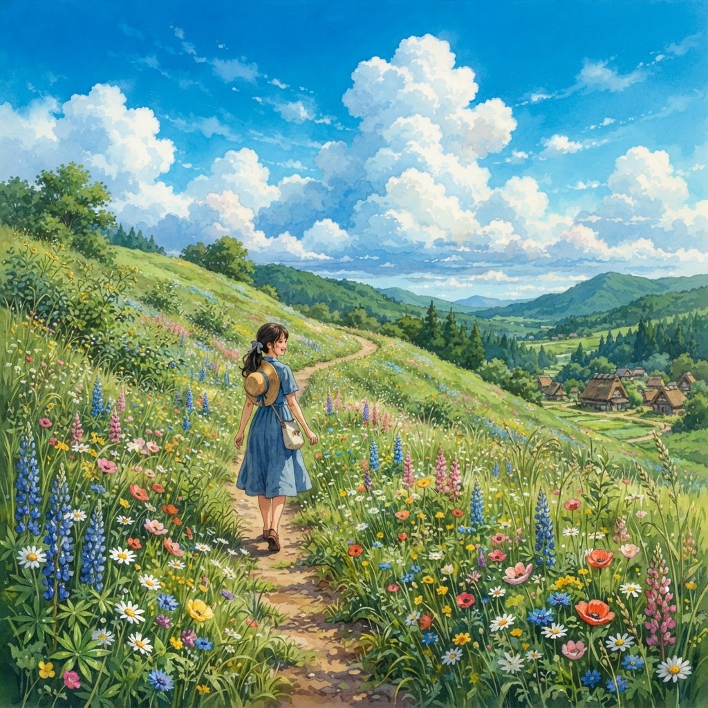 Cena Sonhadora Estilo Studio Ghibli