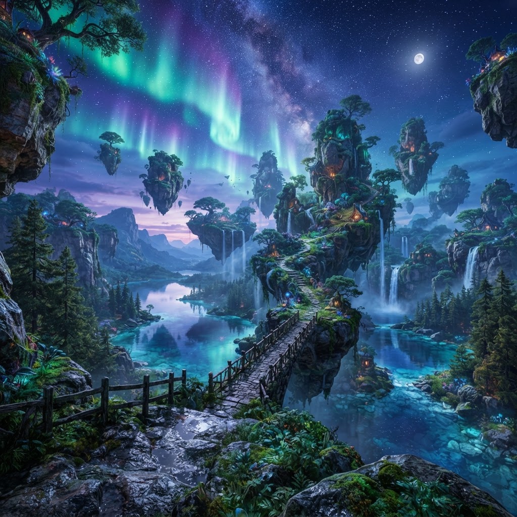 Paisagem Surrealista Fantástica