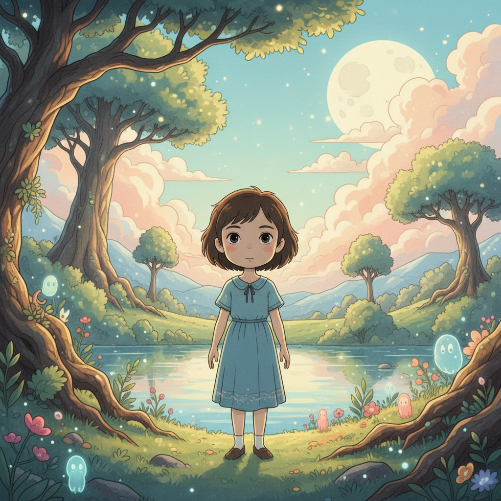 Retrato Cinematográfico Estilo Ghibli