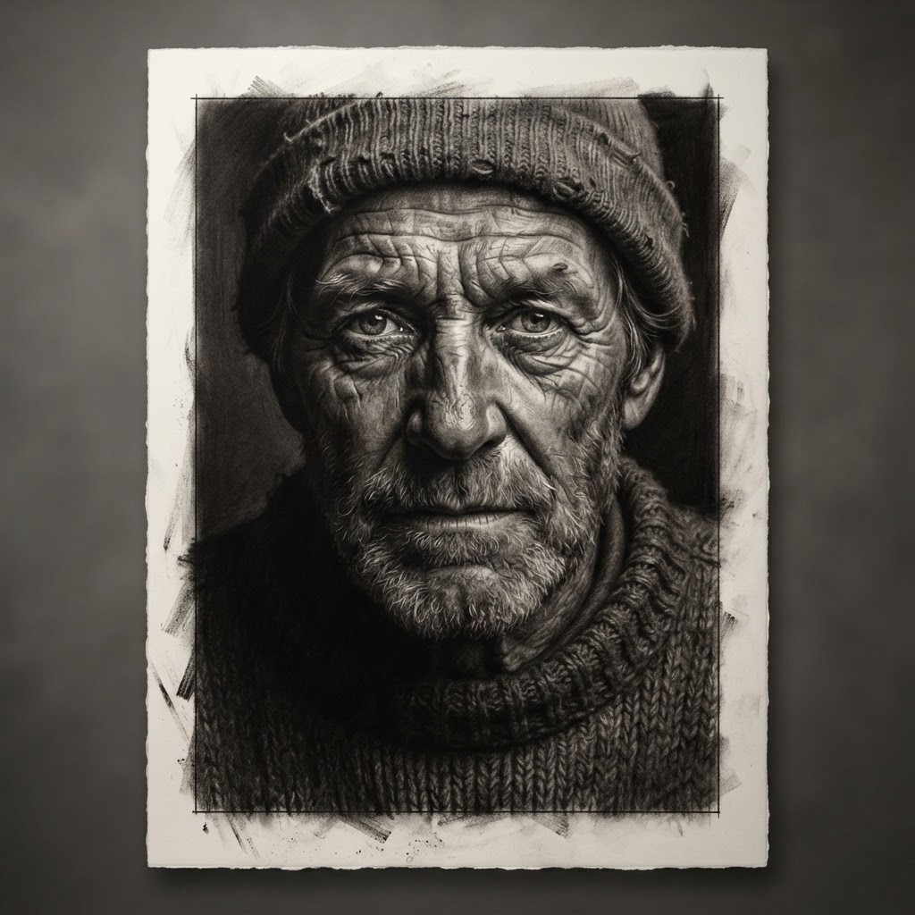 Estilo de Desenho a Carvão