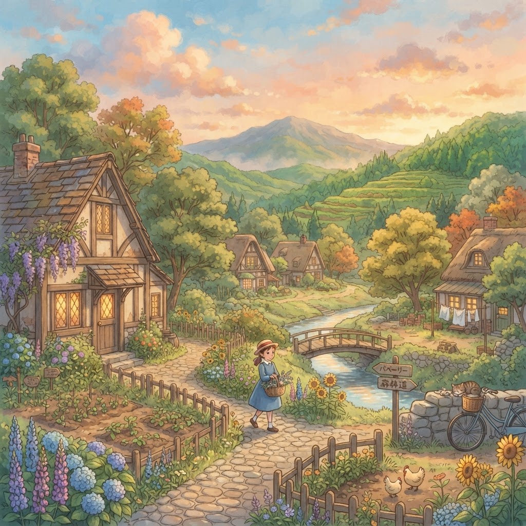 Estilo Ilustração Studio Ghibli