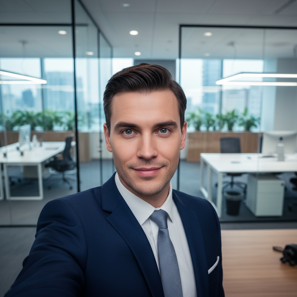 Selfie de Negócios Corporativo
