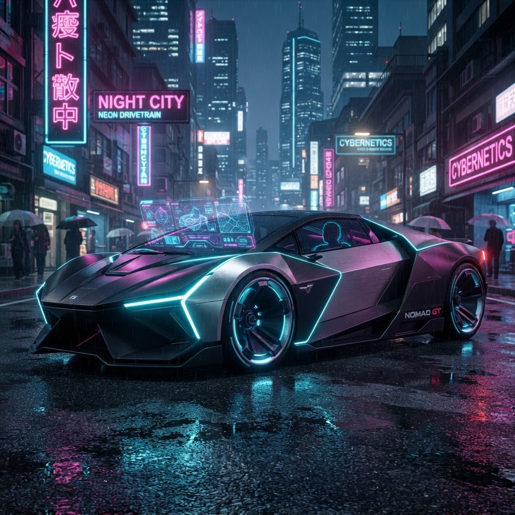 Veículo Futurista Cyberpunk