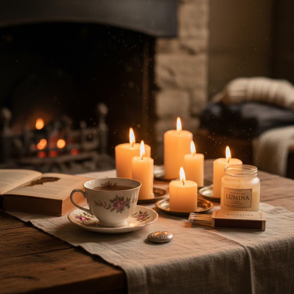 Edição de Foto com Efeito de Luz de Velas