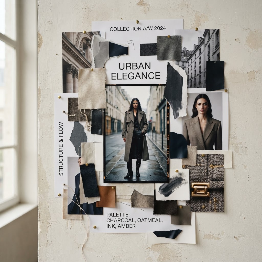 Moodboard Estético de Moda