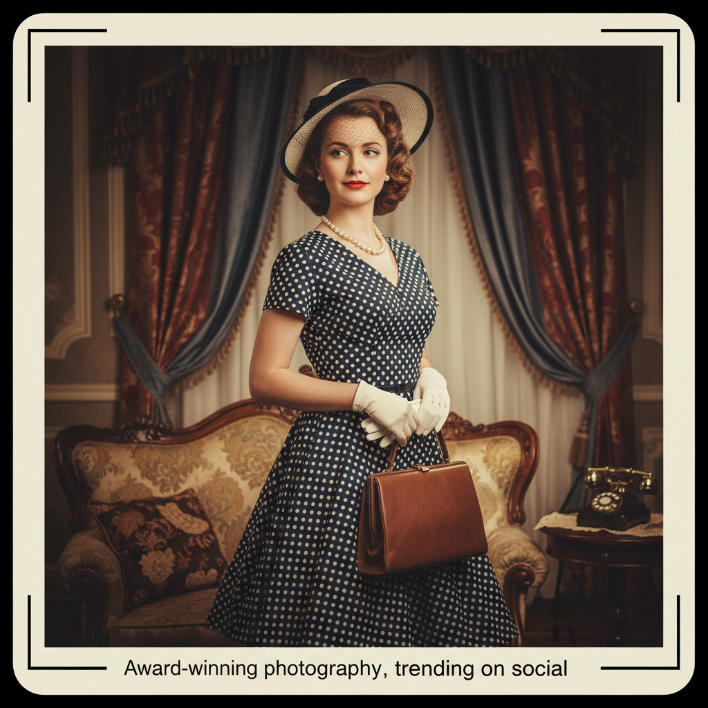 Retrato Estilo Anos 50