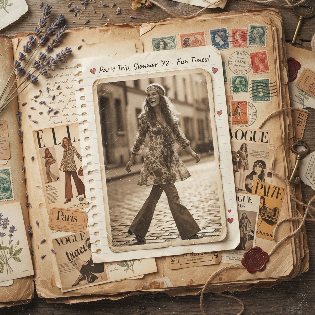 Colagem Estética 'Scrapbook' Vintage
