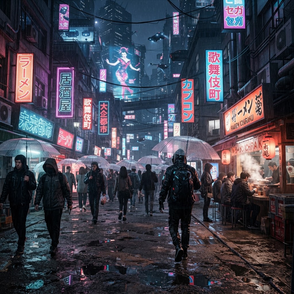 Estilo Cyberpunk Futurista