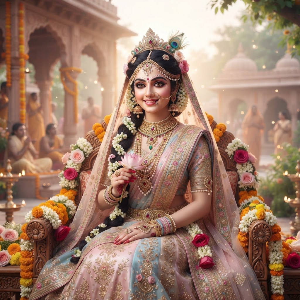 Retrato Devocional Radha Rani