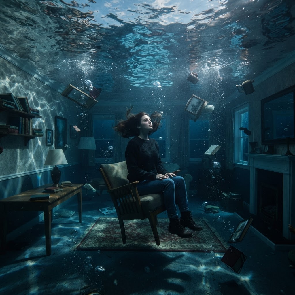 Cena Subaquática Surreal
