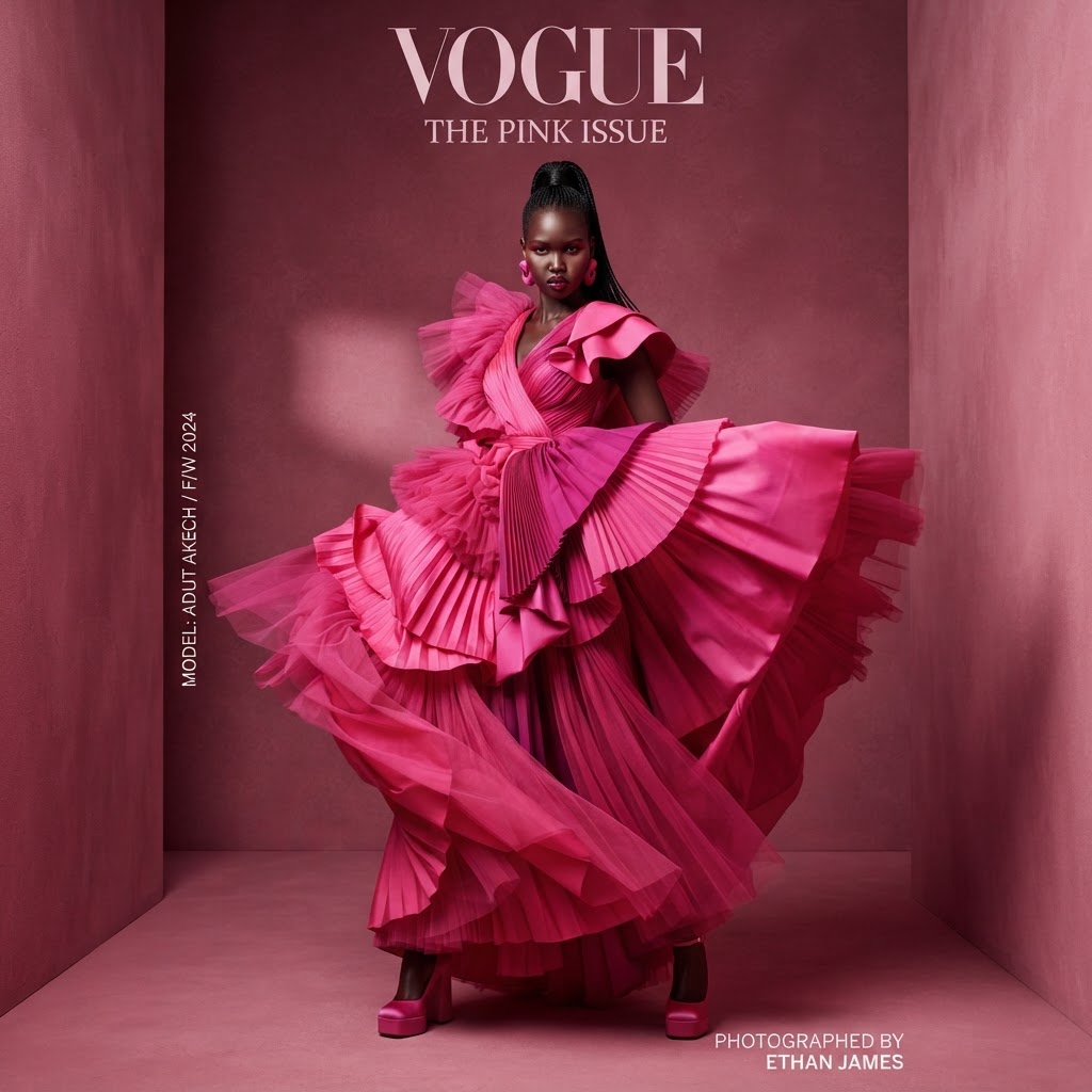 Editorial de Moda Rosa Vibrante