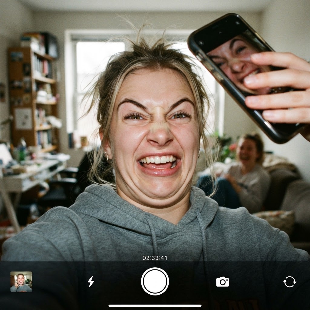 Selfie Feia Intencional