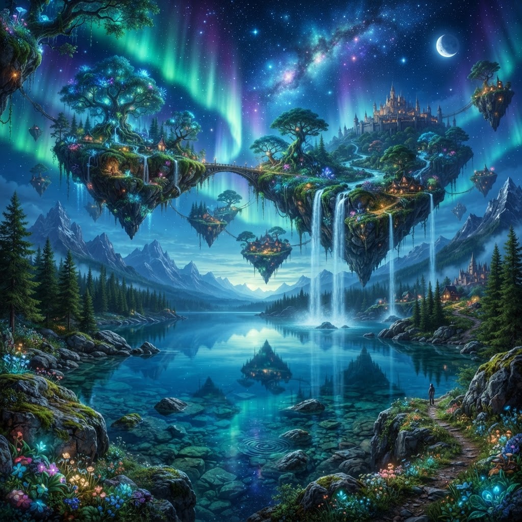 Paisagem Surreal Fantástica