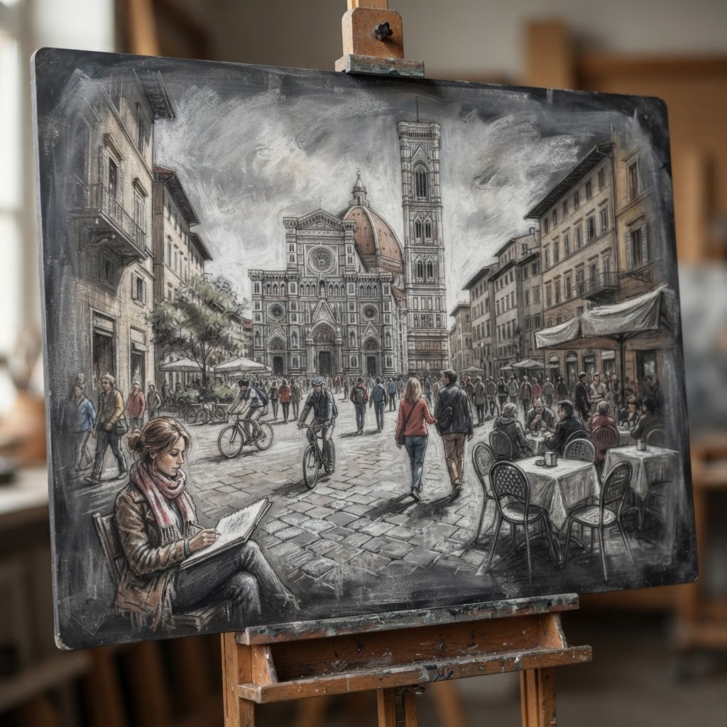Estilo de Arte em Giz