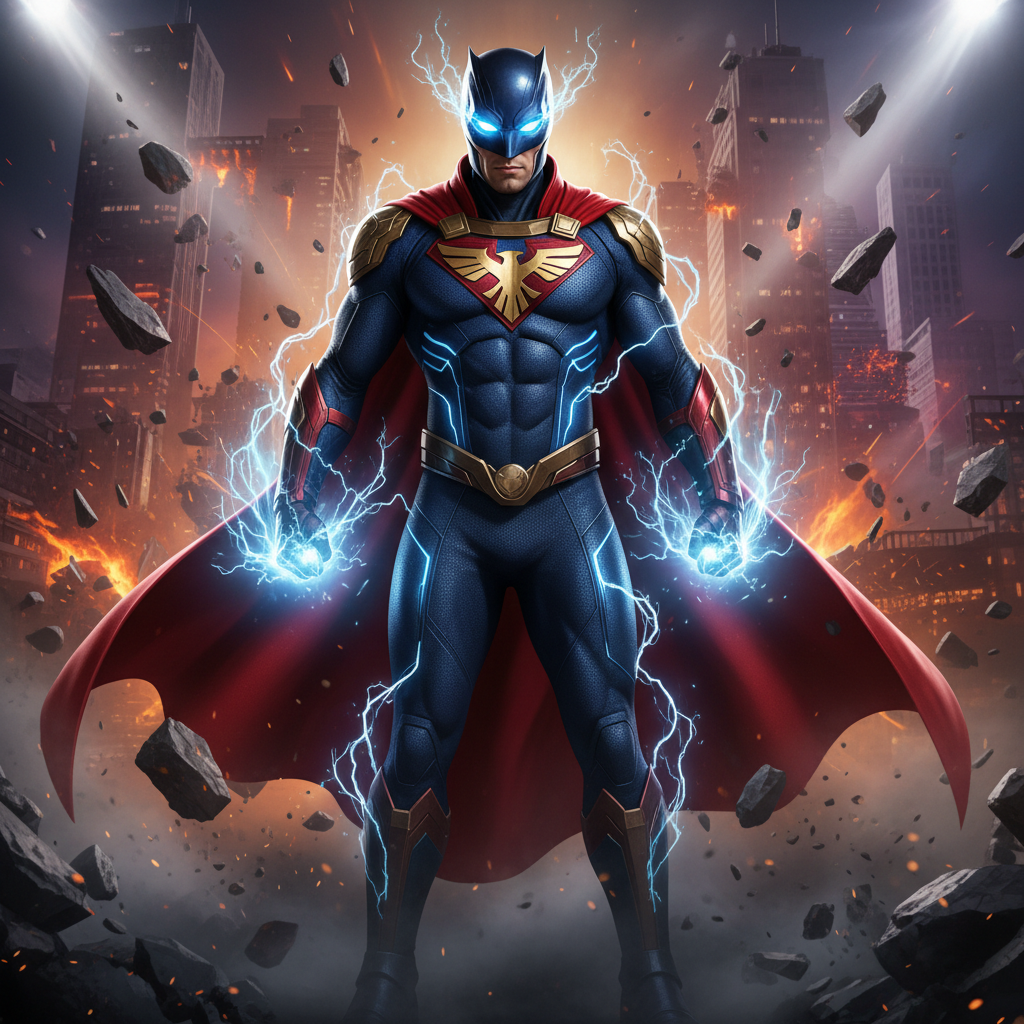 Retrato de Super-Herói