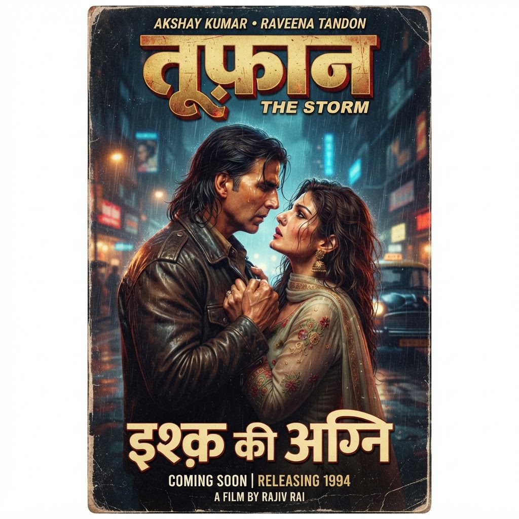 Cartaz de Filme Bollywood Retrô