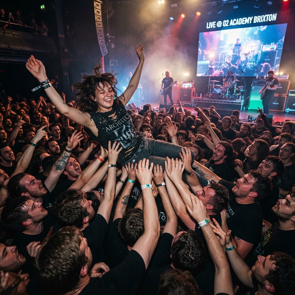 You Crowdsurfing at a Punk Show