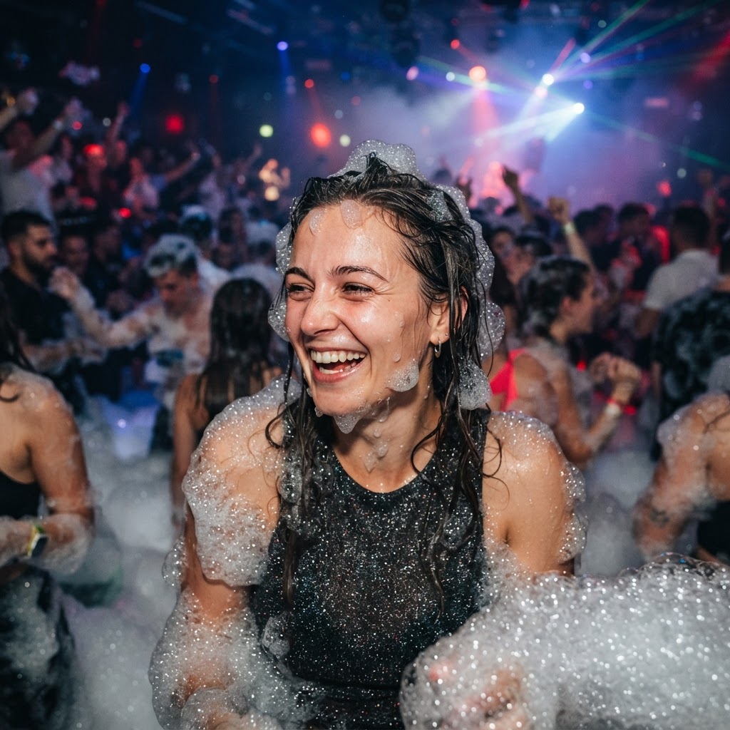 You Dominating the Foam Party