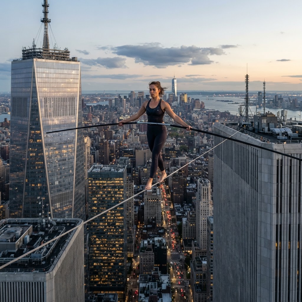 You as a daring acrobat