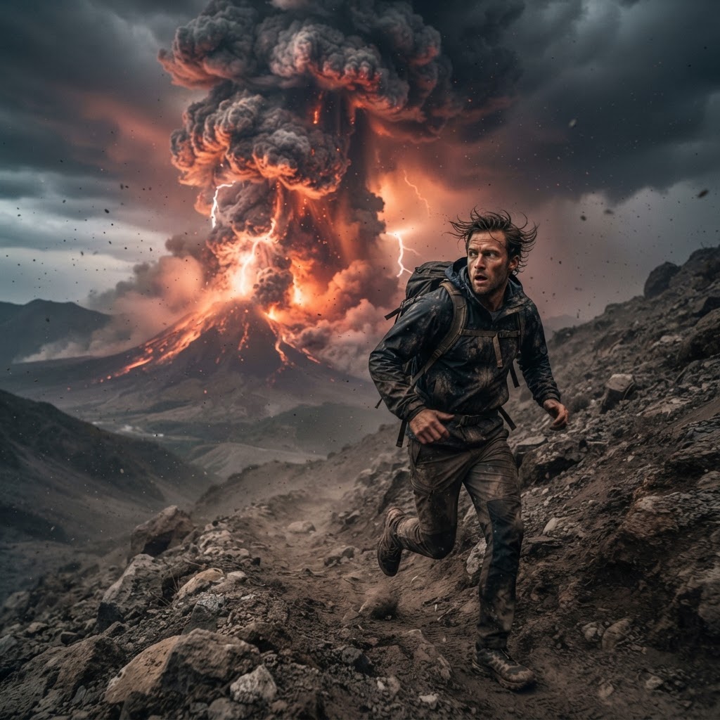 You Surviving a Volcanic Eruption