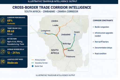 Cross-border trade corridor intelligence