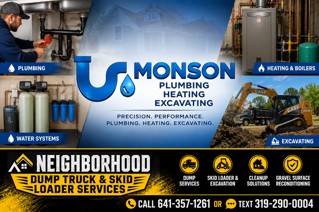 Monson Plumbing, Heating & Excavating — PLUMBING