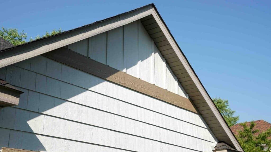 Completed siding project — final result