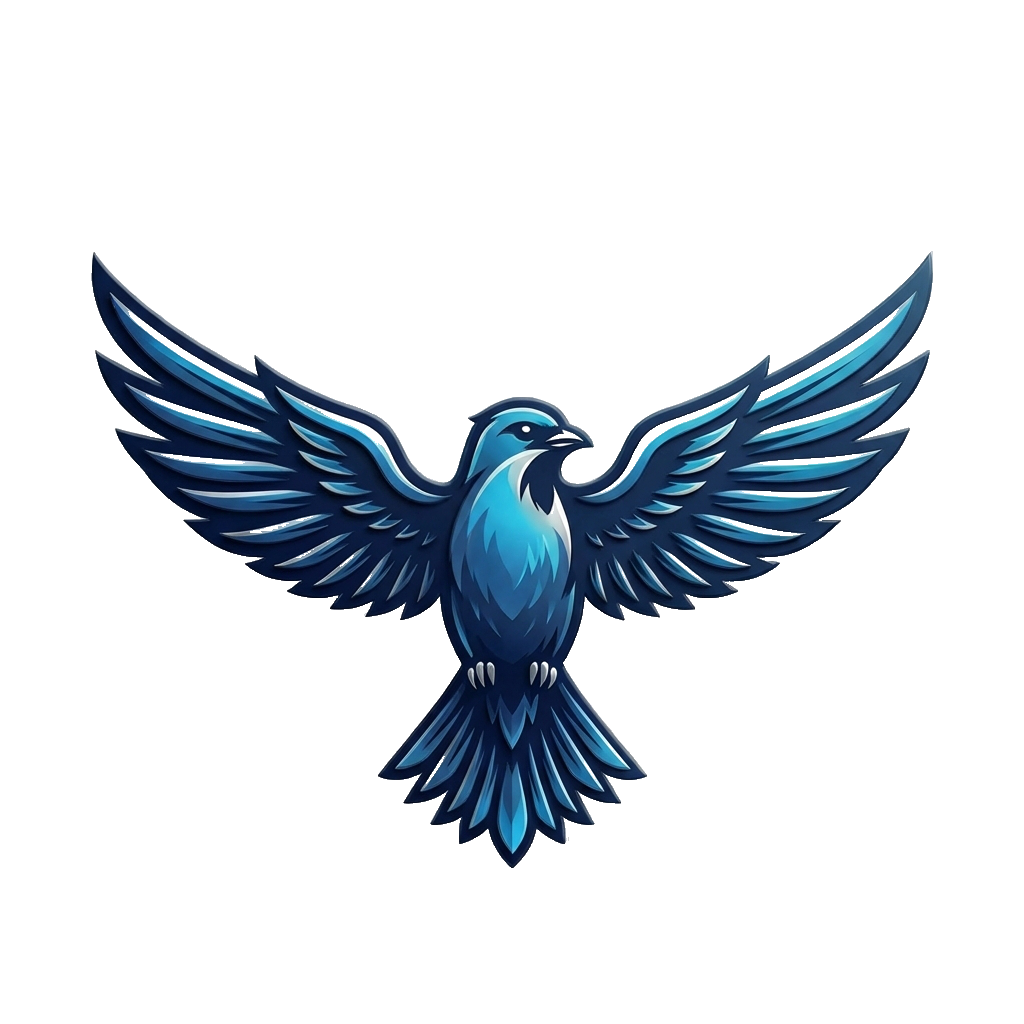 Blue Martin bird