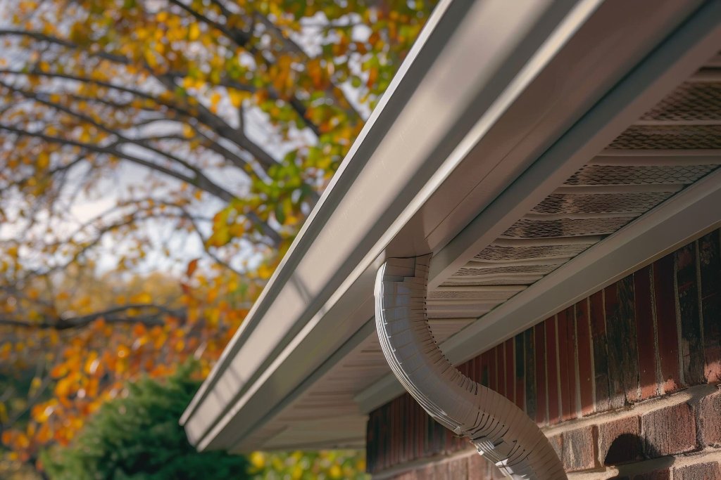 Seamless gutter system installed on Inver Grove Heights area home