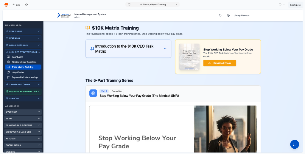 $10K Matrix Training