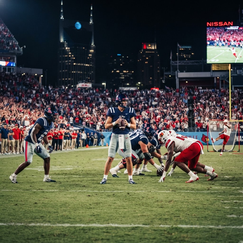 The Line Is Too Low: Ole Miss Beats Louisville by Two Scores Sunday Night