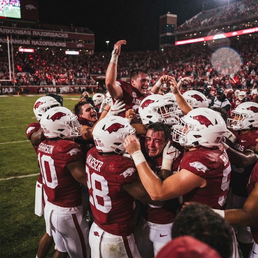 Arkansas Razorbacks Stumble in 34-7 Loss at Kyle Field