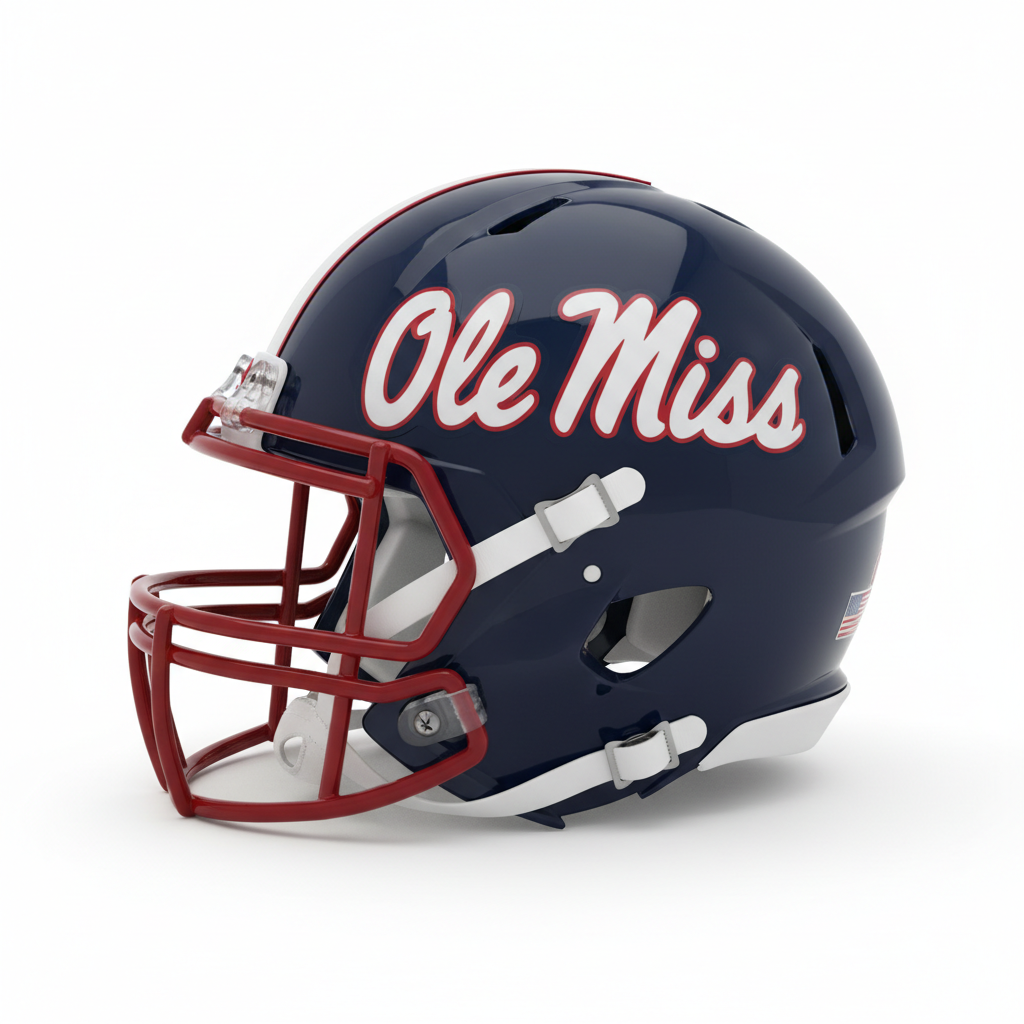 Ole Miss Rebels helmet