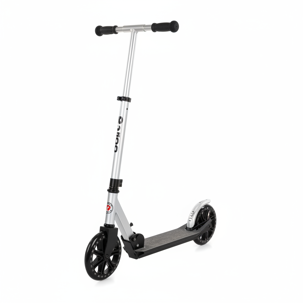 Kids Kick Scooter – Silver & Black