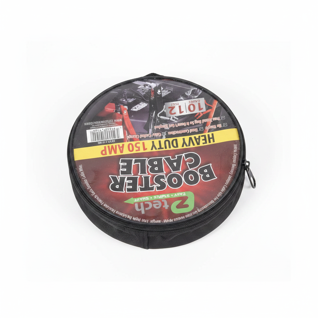 EZTech Heavy Duty 150 AMP Booster Cables – 10/12 Gauge