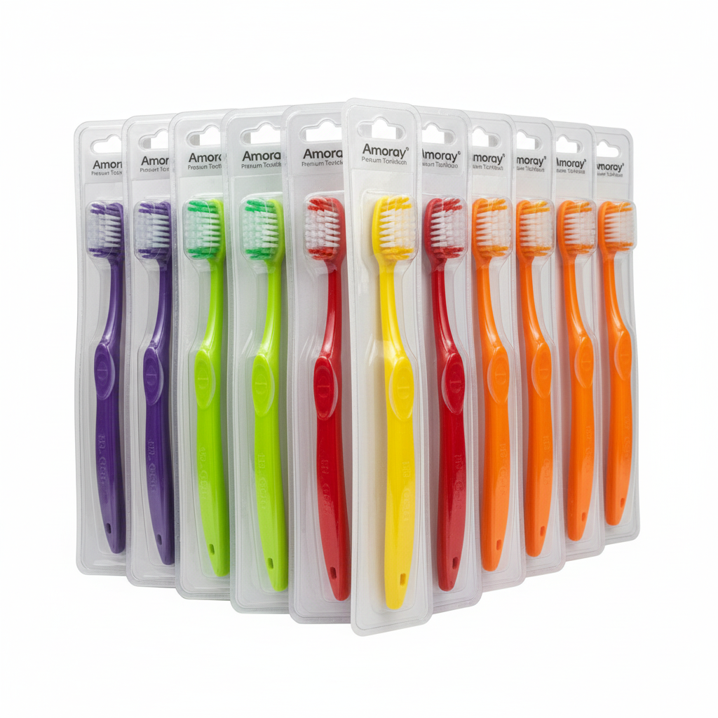 Amoray Premium Toothbrush 10-Pack – Super Quality