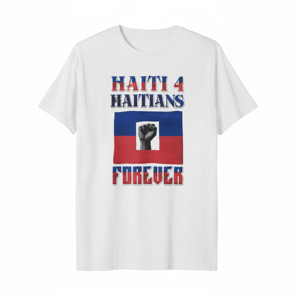 Haiti 4 Haitians Forever T-Shirt – White