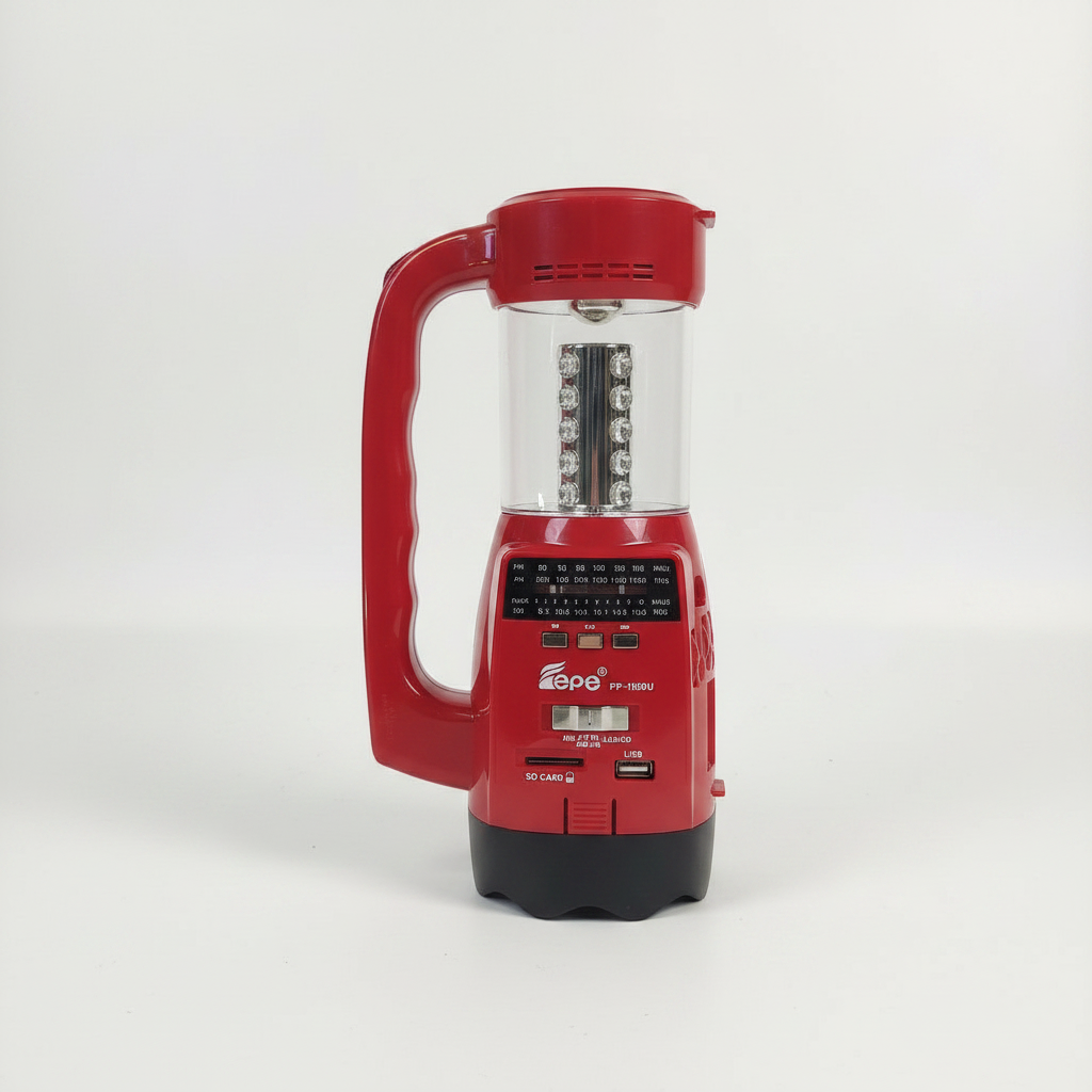 Zepe FP-1350U AM/FM/SW Radio & Camping Lantern with USB/SD Music Player