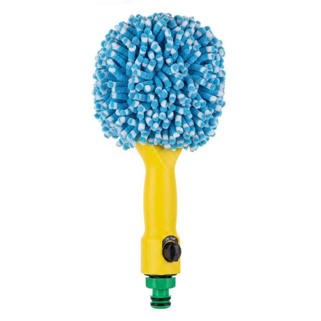 Car Wash Brush with Hose Attachment & Soap Dispenser