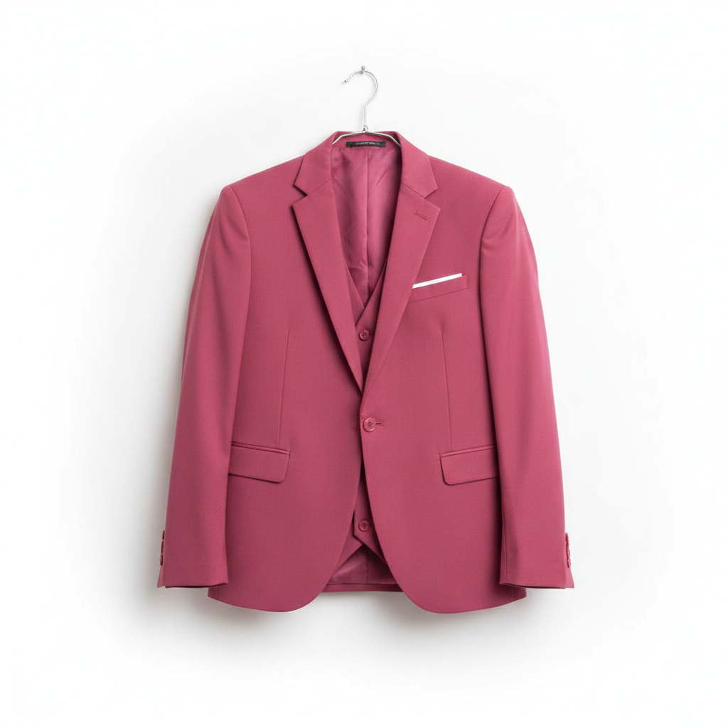 Rose Pink Men's Suit Jacket