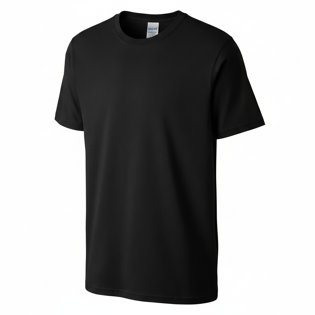 Gildan Men's Crew Neck T-Shirt – Black