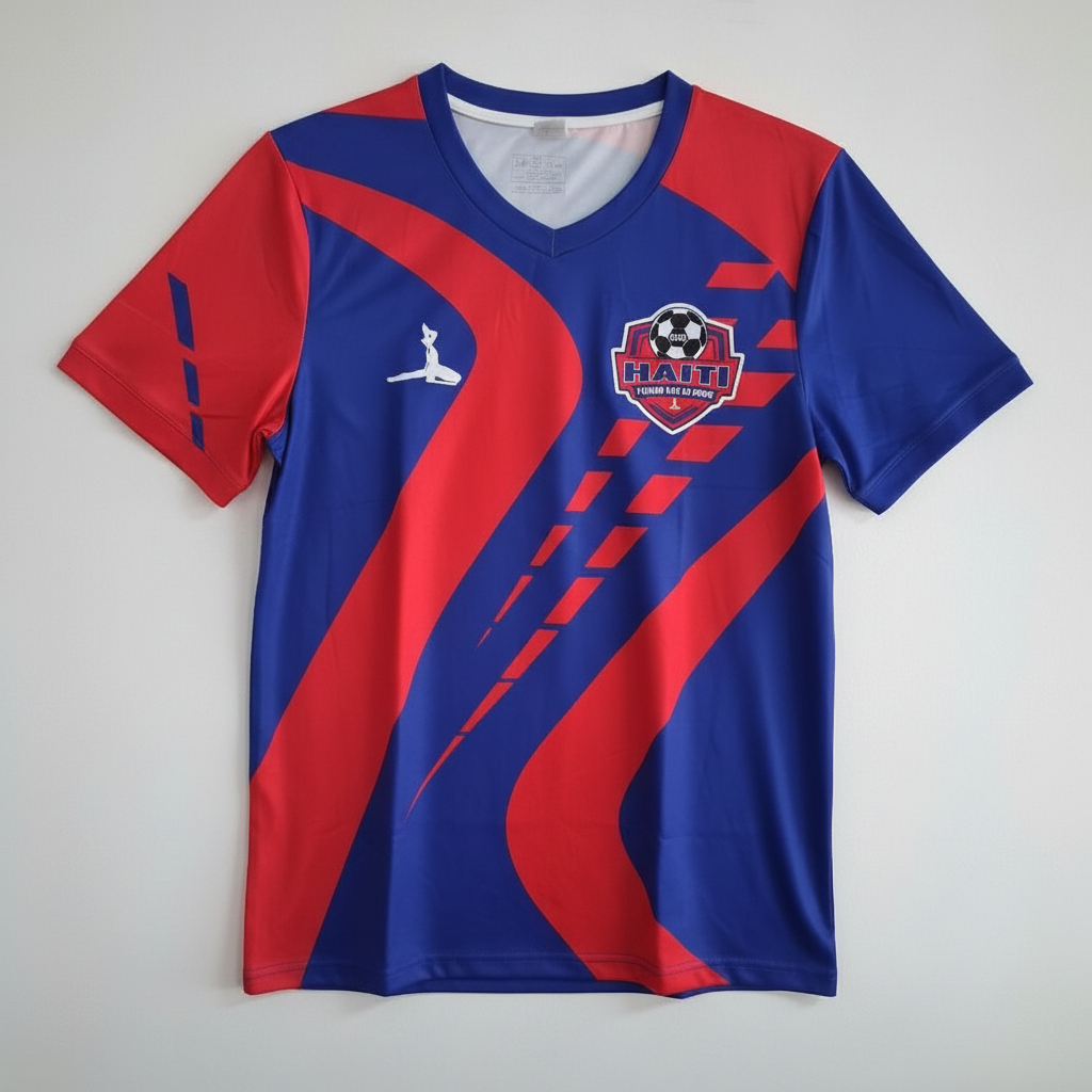 Haiti Soccer Jersey 2026 – Blue & Red