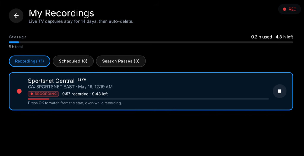 Live DVR Cloud Recording