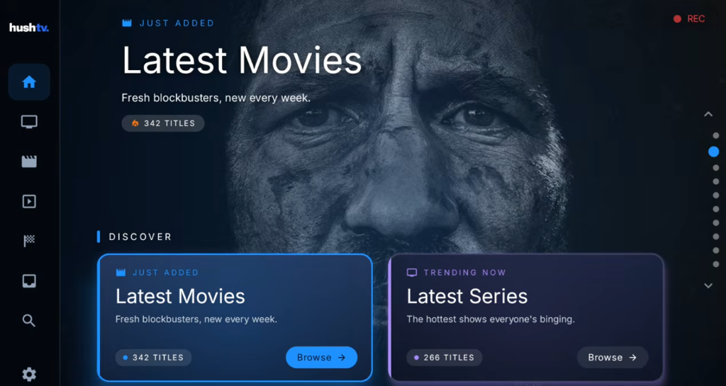 Netflix-Style Home Screen
