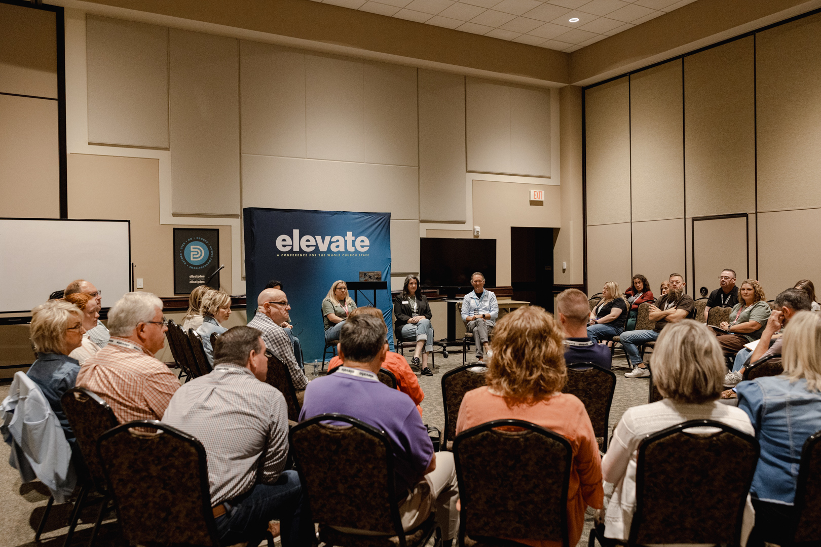 Church staff attending Elevate church conference 2028