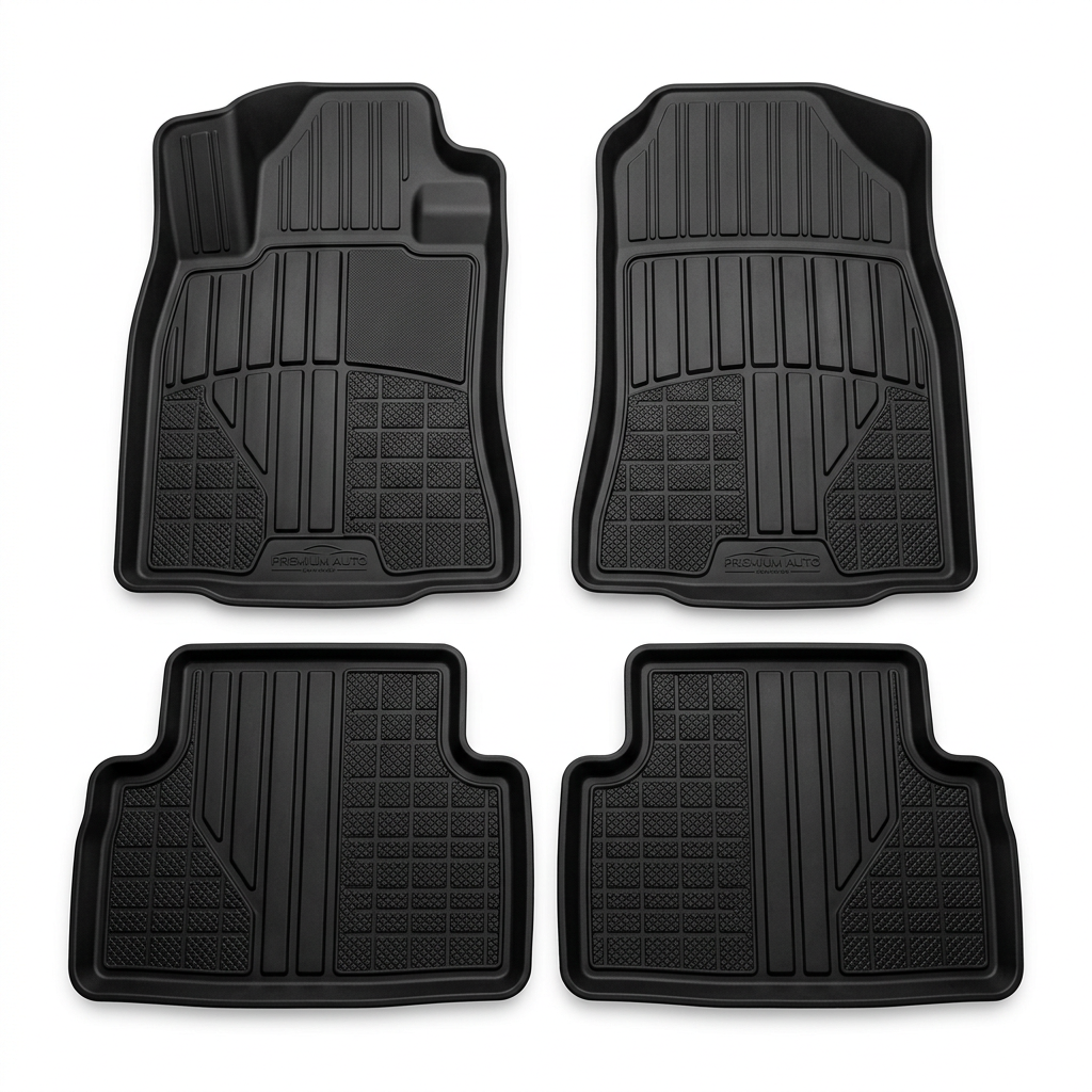 Tapetes Caucho Premium 4 Piezas