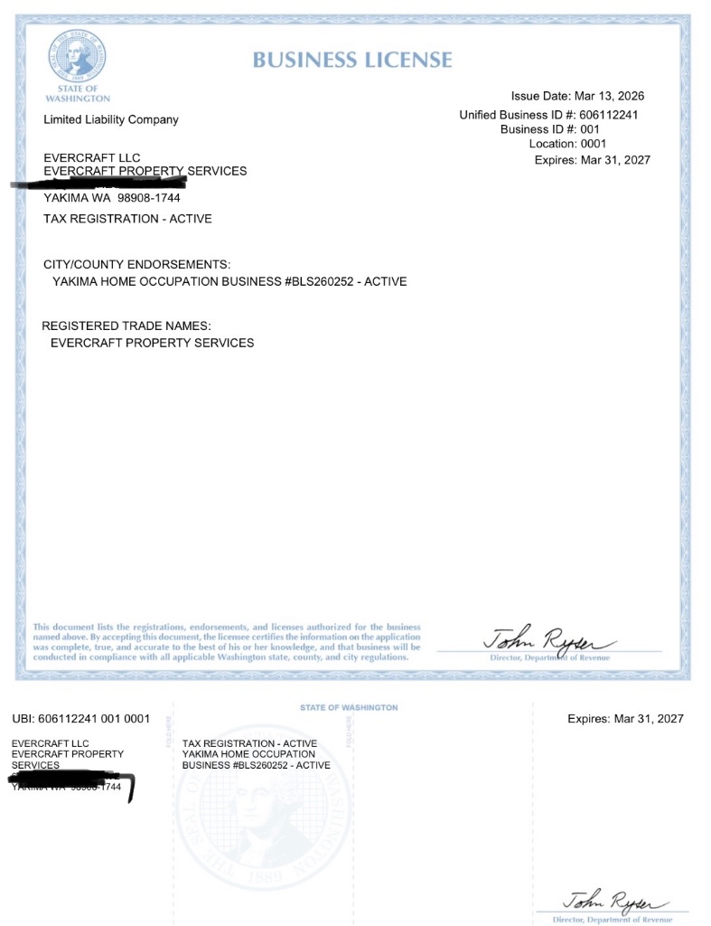 Yakima City Business Endorsement