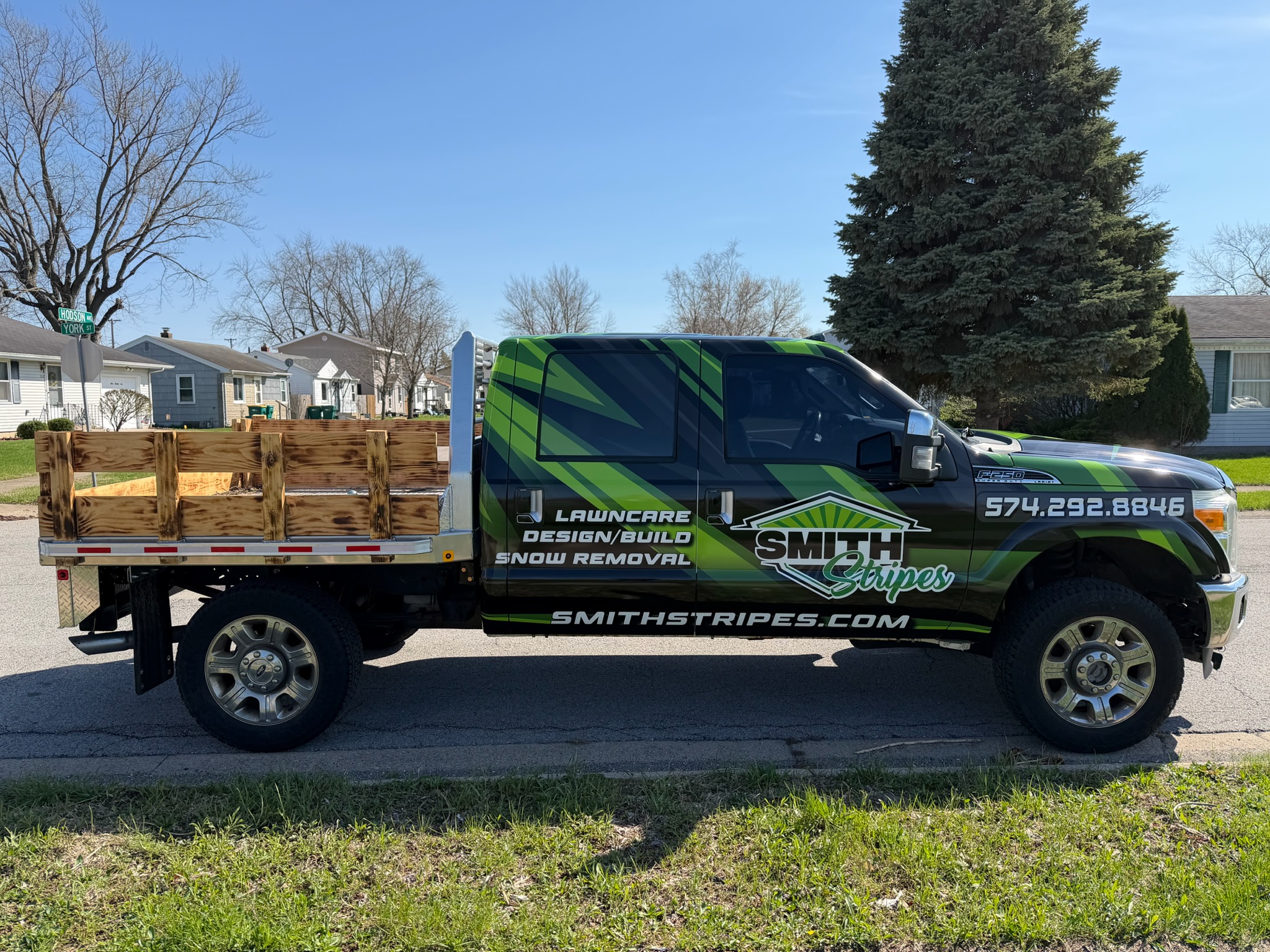 Smith Stripes company truck