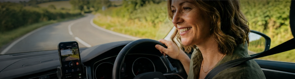 Driver using DashCamGo